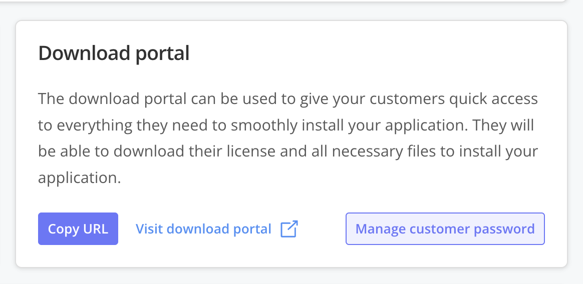 download portal section